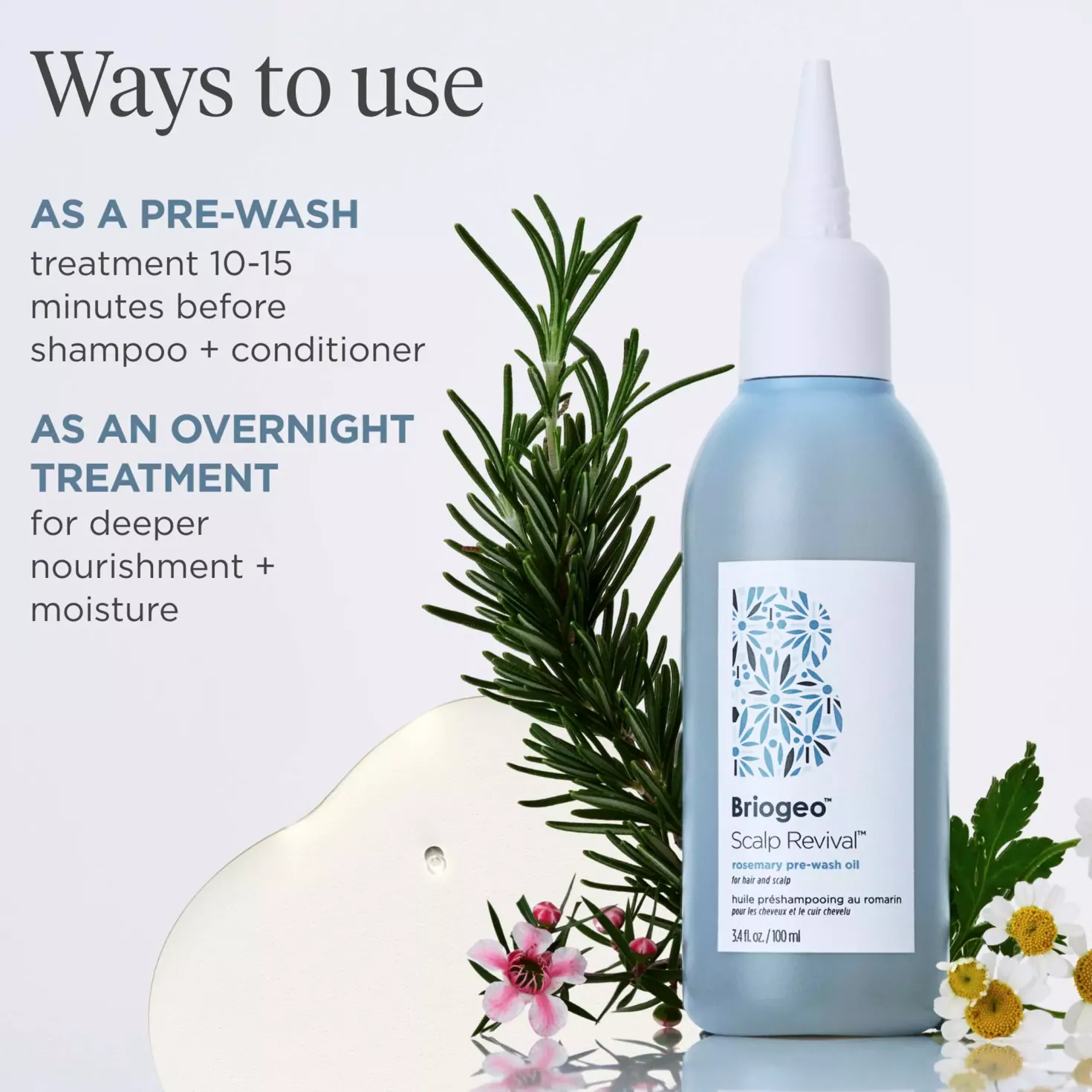 BriogeoScalp Revival™ Rosemary Pre-Wash Oil