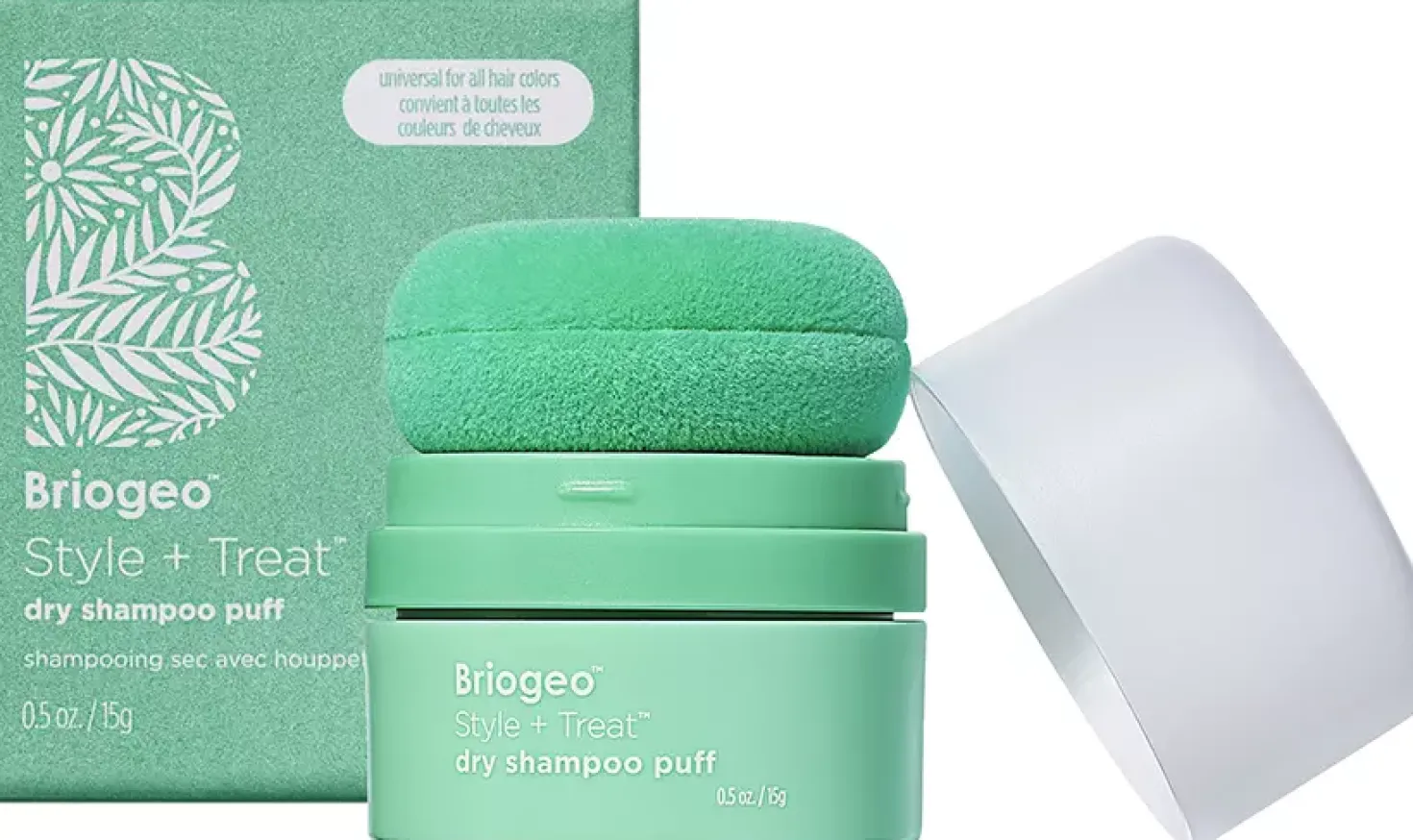 BriogeoStyle + Treat™ Style + Treat™ Dry Shampoo Puff Universal 15 g