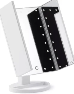 Browgame Cosmetics Tri Folded Lighted Makeup Mirror
