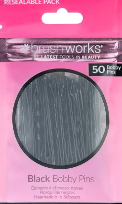 Brushworks Black Bobby Pins