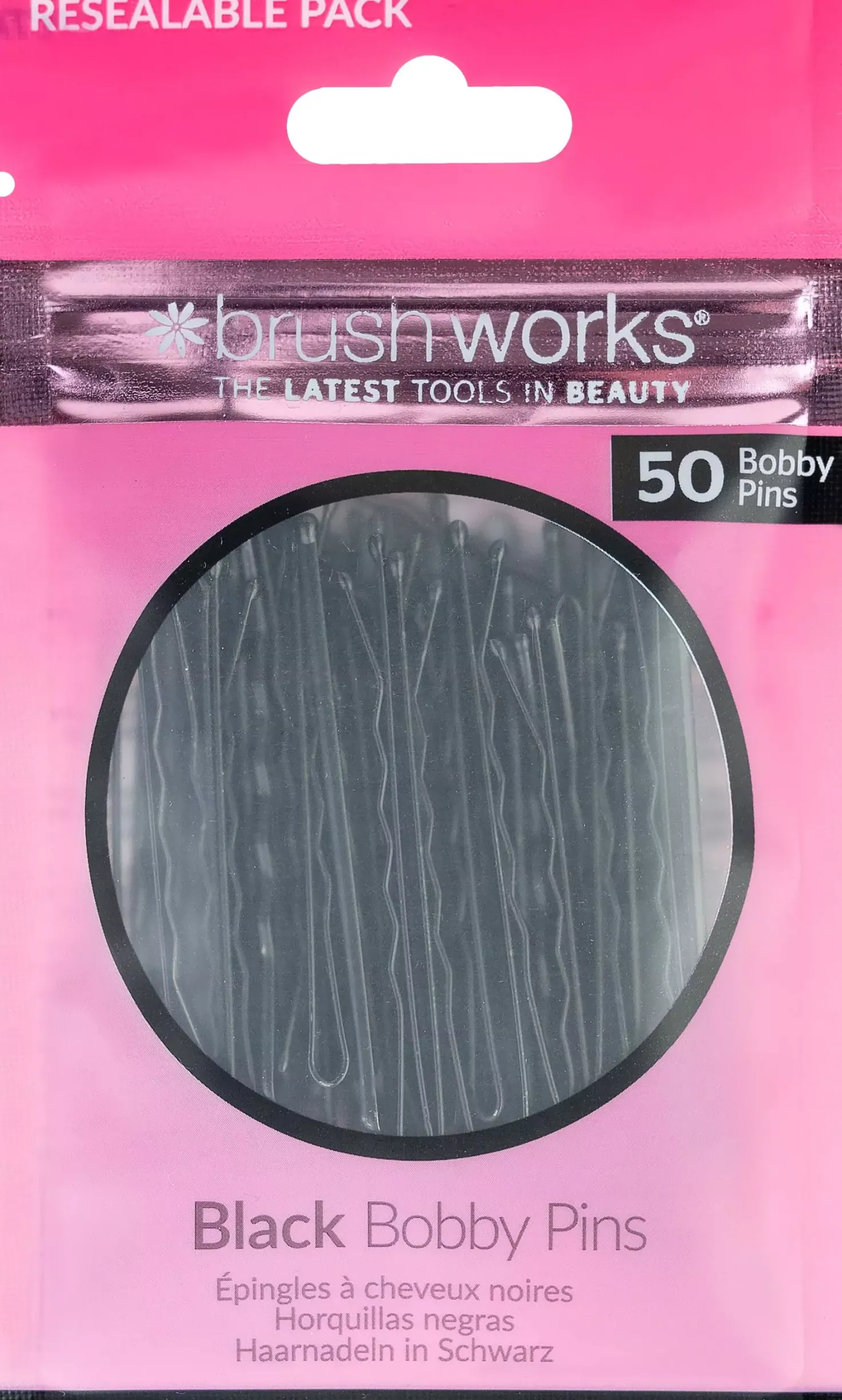 Brushworks Black Bobby Pins