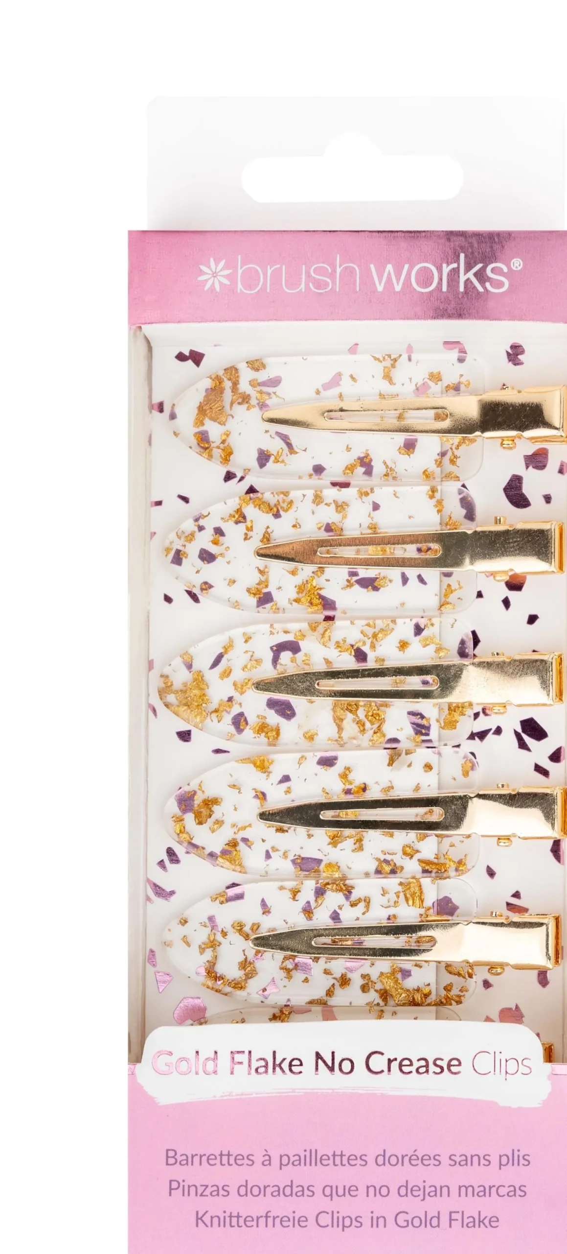 Brushworks Gold Flake No Crease Clips
