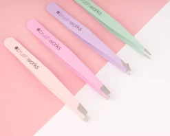 Brushworks HD Combination Tweezer Set Pastels