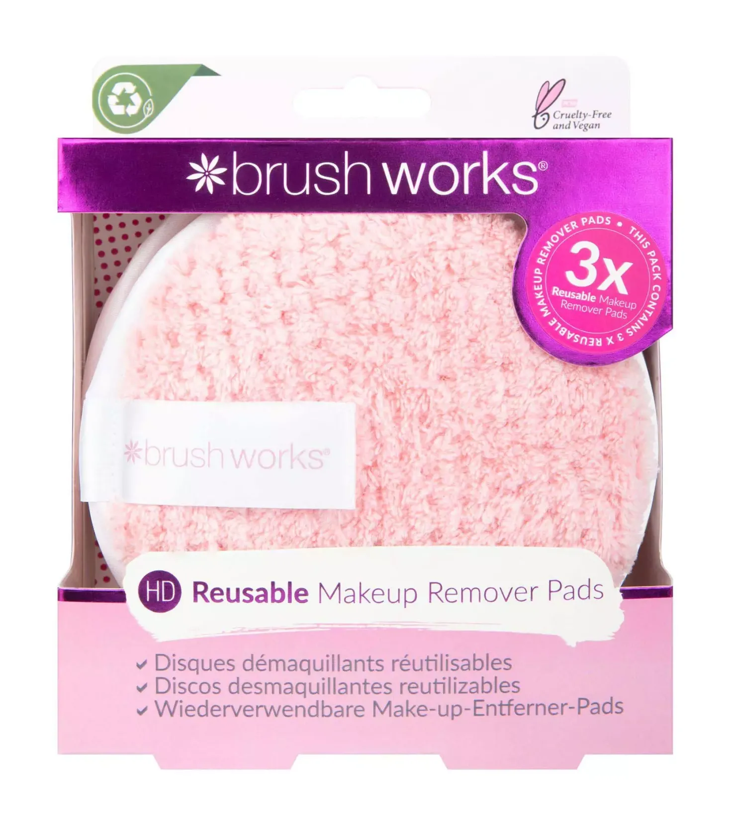 Brushworks HD Reusable Makeup Remover Pads
