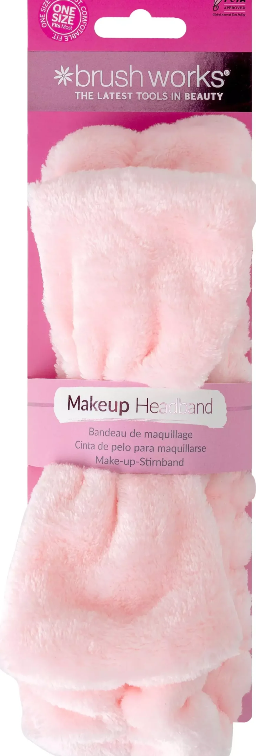 Brushworks Makeup Headband Pink