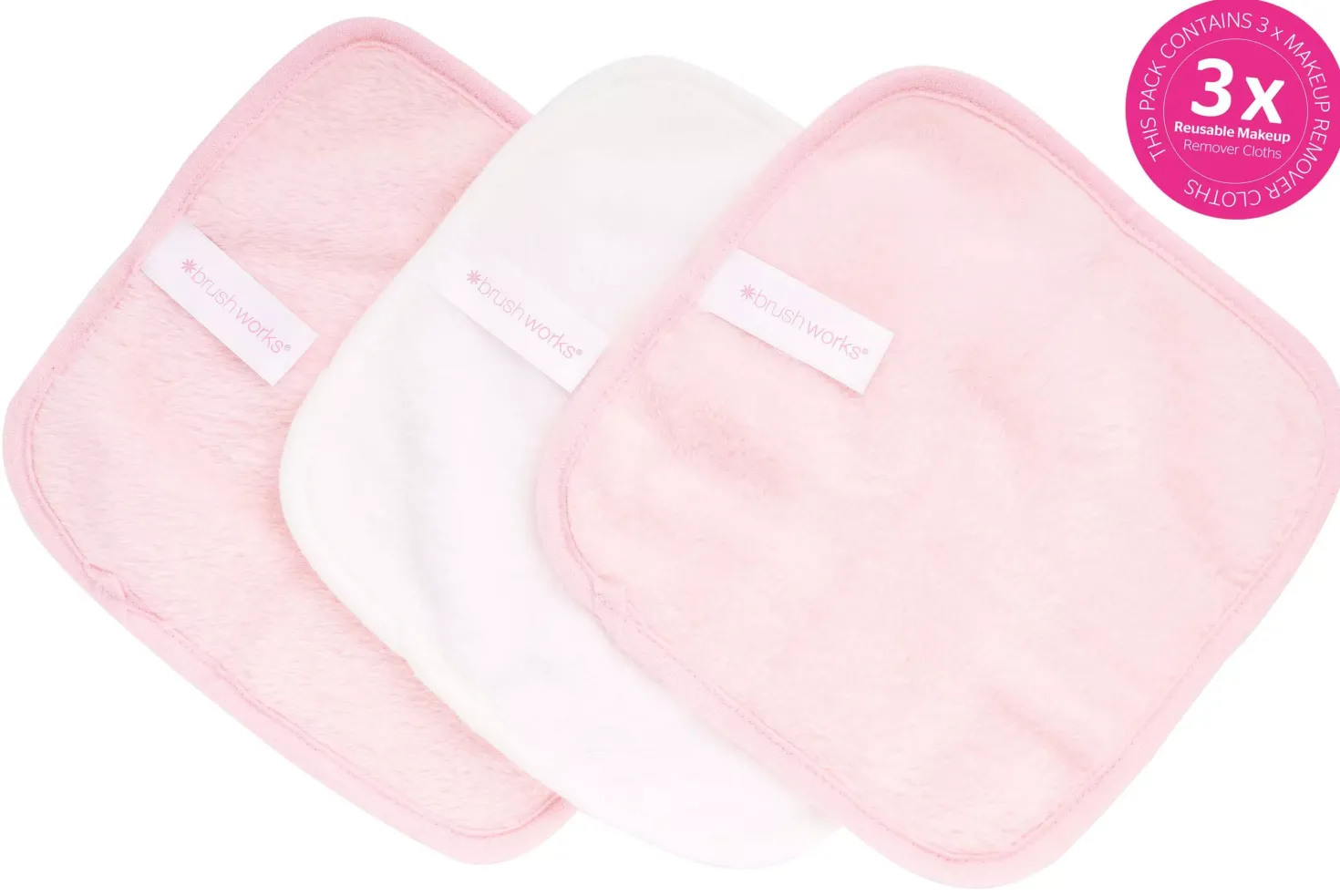 Brushworks Makeup Remover Cloths 3 Pack