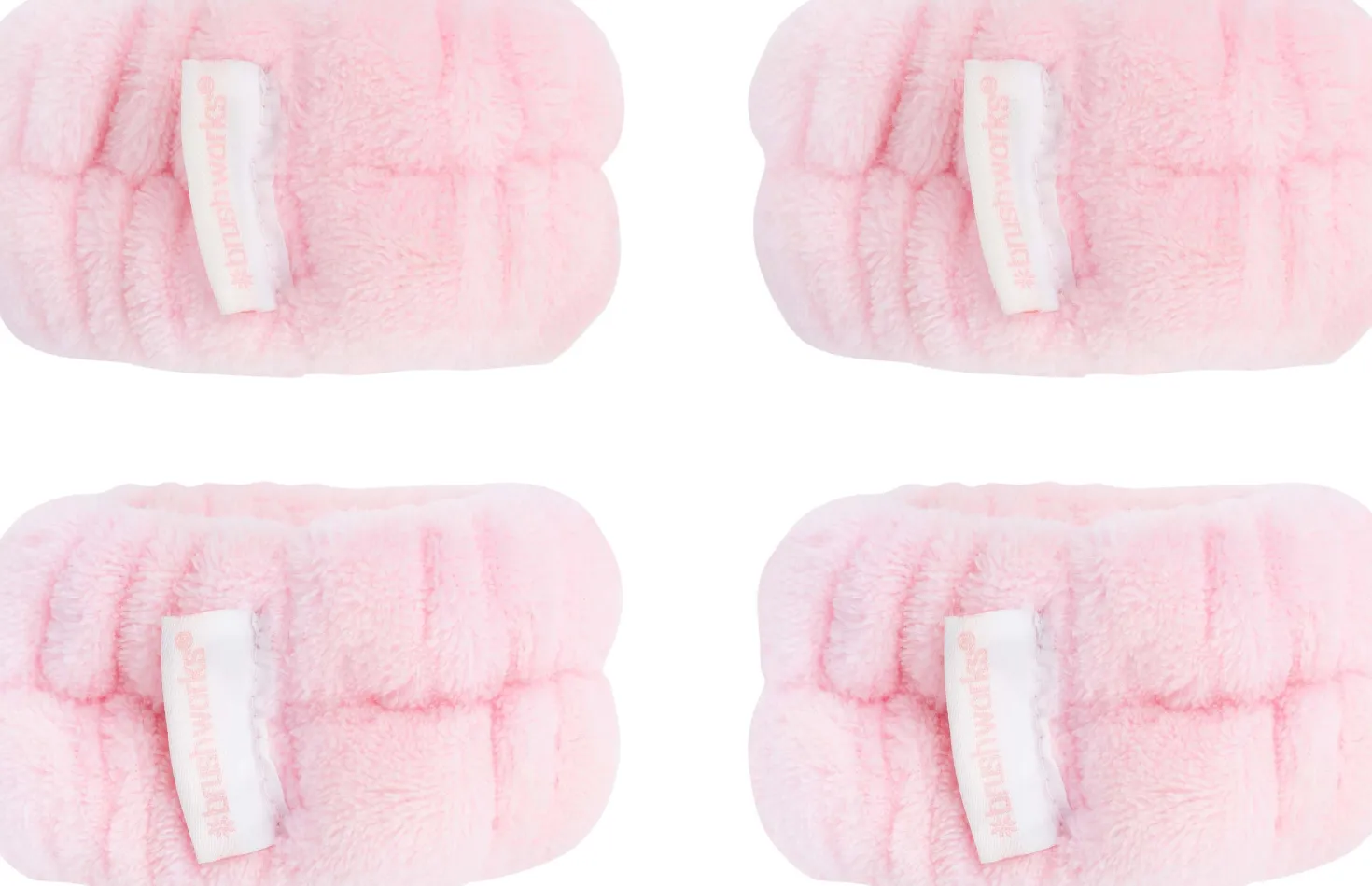 Brushworks Microfibre Wrist Wash Bands 2 pairs