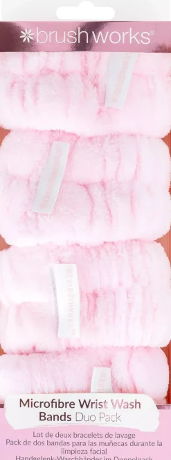 Brushworks Microfibre Wrist Wash Bands 2 pairs