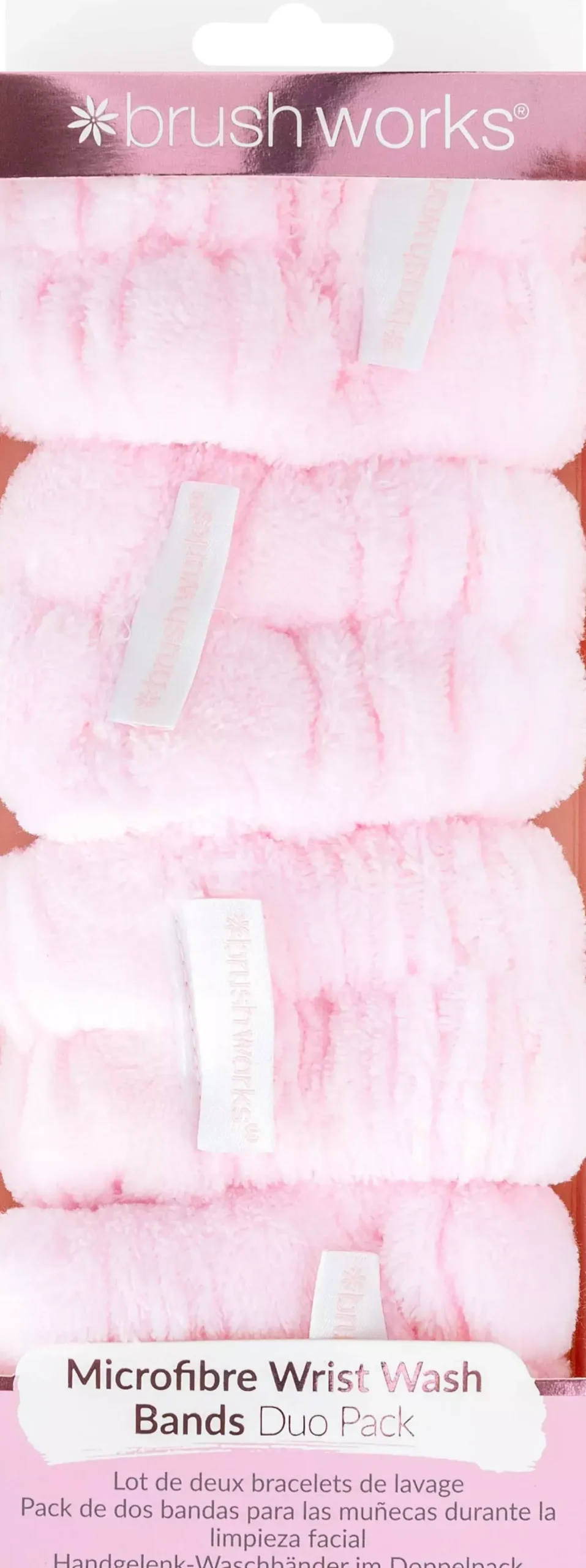 Brushworks Microfibre Wrist Wash Bands 2 pairs