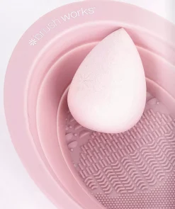 Brushworks Silicone Makeup Brush Cleaning Bowl