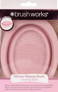 Brushworks Silicone Makeup Brush Cleaning Bowl