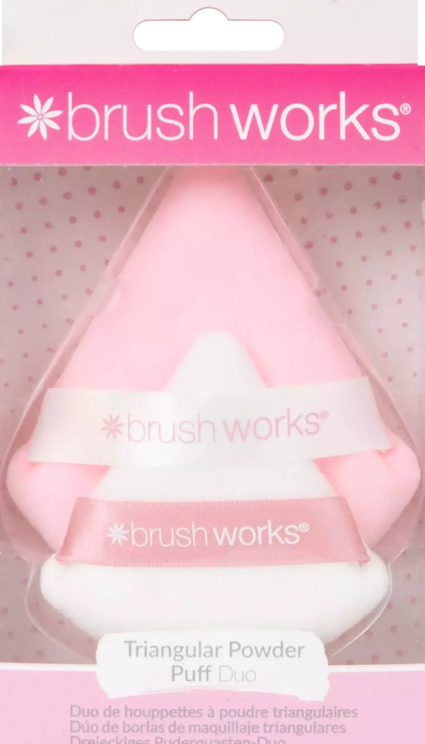 Brushworks Triangular Powder Puff Duo
