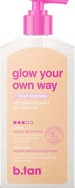b.tan Glow Your Own Way Express Self Tan Lotion 237 ml