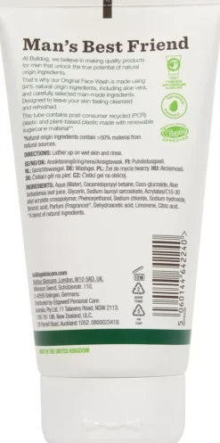 Bulldog Natural Grooming Original Face Wash Cleansing 150 ml