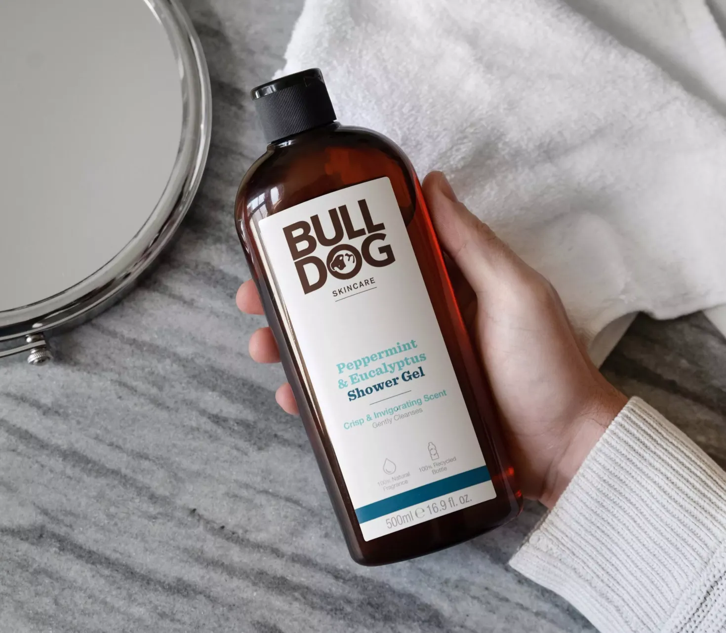 BulldogPeppermint & Eucalyptus Shower Gel 500 ml