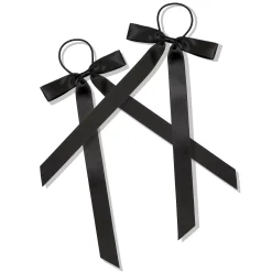 By Lyko Petite Bow Hair Ties Black
