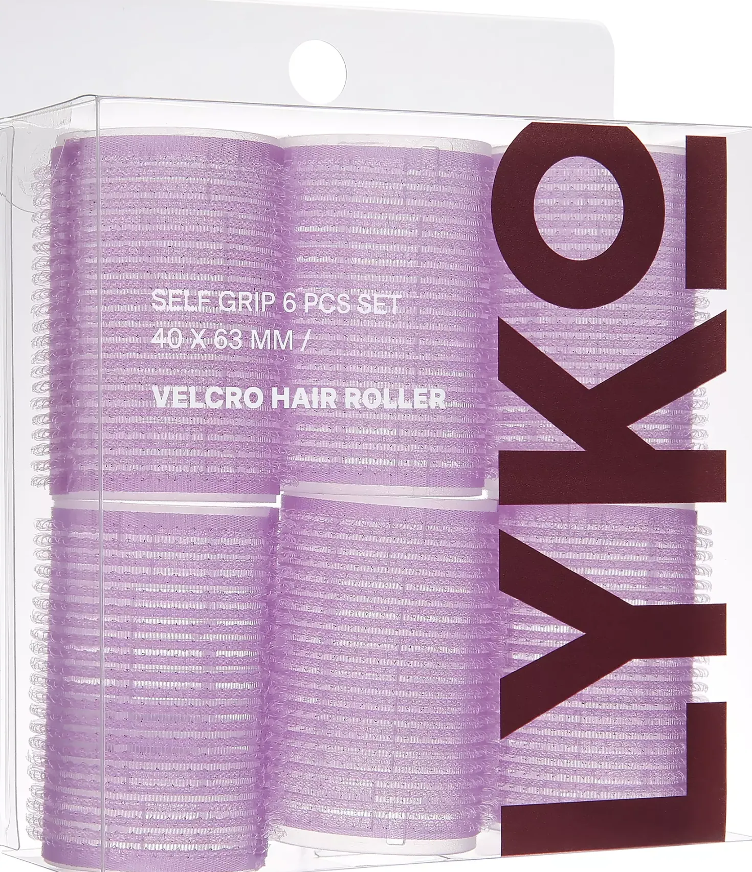By Lyko Self Grip Hair Roller Grey 6 pcs 60 x 63 mm