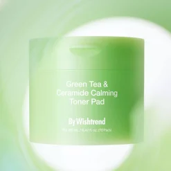By Wishtrend Green Tea & Ceramide Calming Toner Pad 190 ml