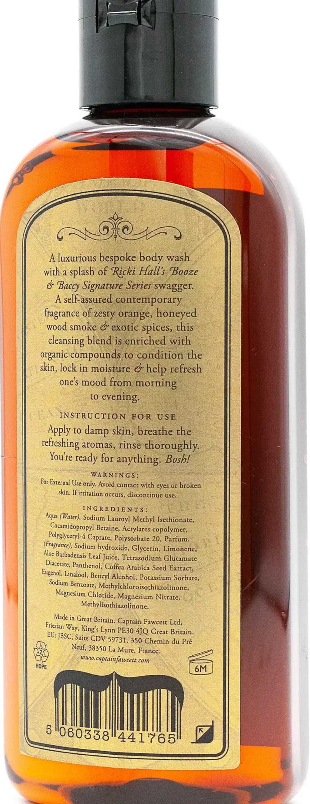 Captain FawcettBooze & Baccy Body Wash 250 ml