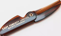 Captain Fawcett Folding Pocket Moustache Comb