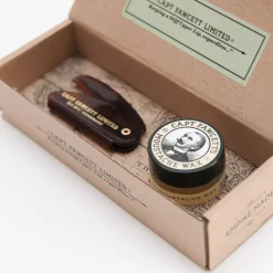 Captain Fawcett Moustache Wax & Folding Comb - Sandalwood