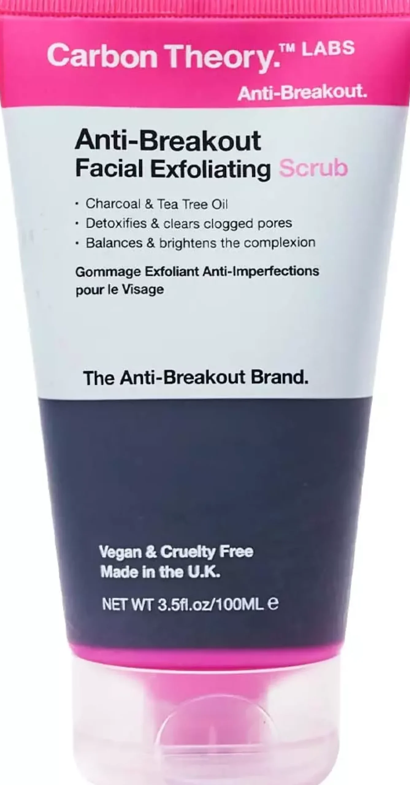 Carbon TheoryAnti Breakout Charcoal & Tea Tree Oil Breakout Control Facial Exfoliating Scrub 100 ml
