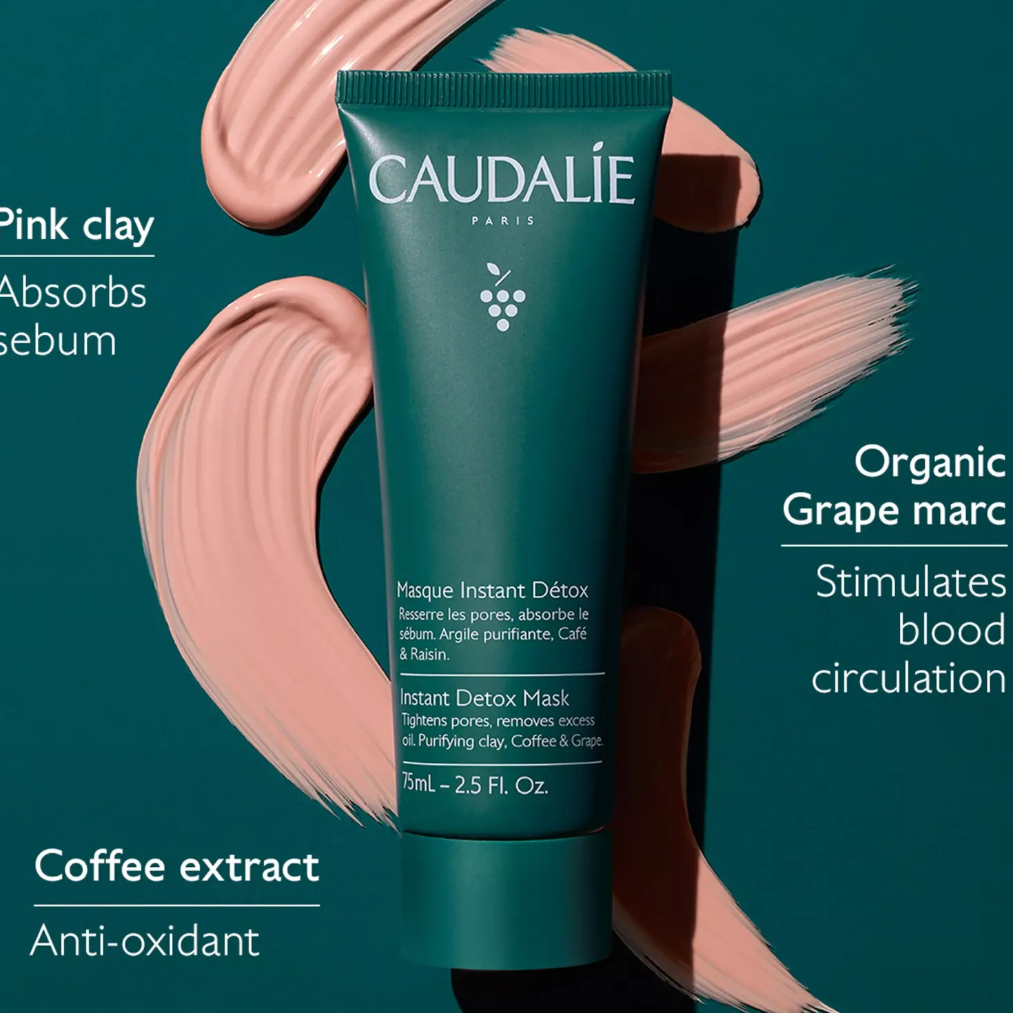 Caudalie Instant Detox Mask 75 ml