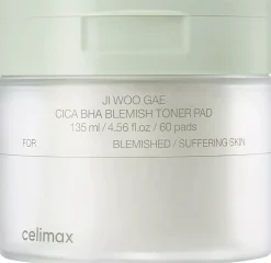 Celimax Cica BHA Blemish Toner Pad 170 ml