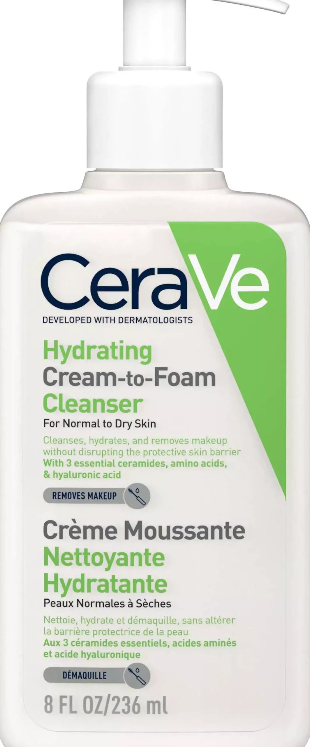 CeraVe Hydrating Cream-To-Foam Cleanser 236 ml
