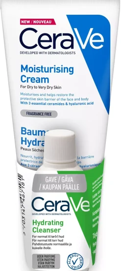 CeraVe Moisturising Cream + Hydrating Cleanser Bundle