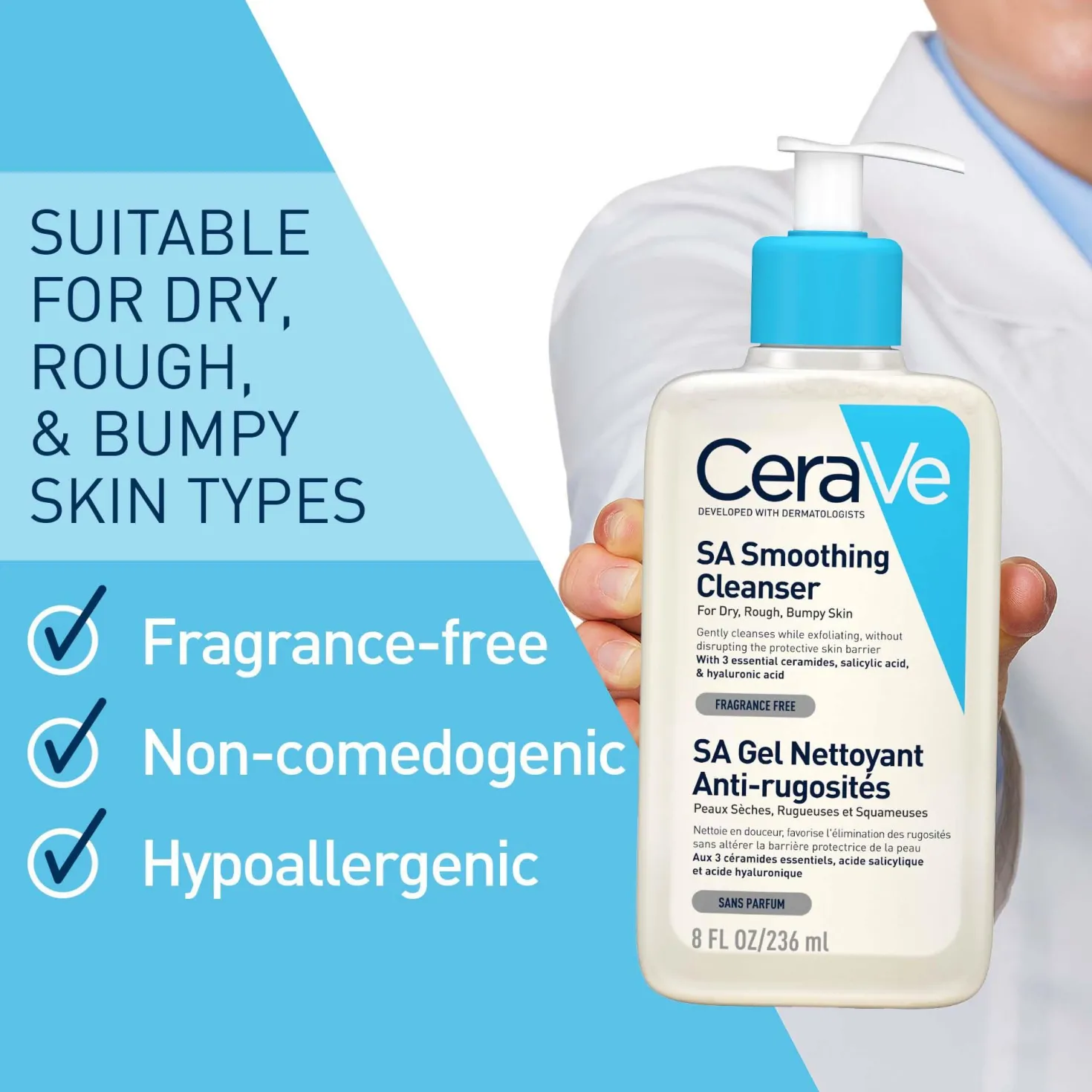 CeraVeSA Smoothing Cleanser 236 ml