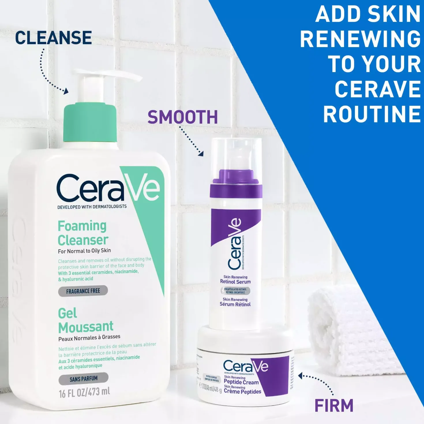 CeraVeSkin Renewing Peptide Cream 48 g