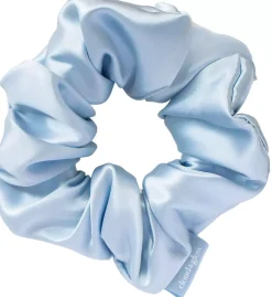 Cloud & Glow Silk Scrunchies 4 cm Sky Blue