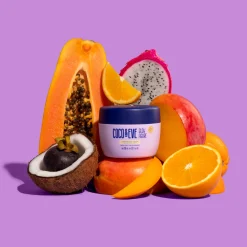 Coco & EveGlow Figure Whipped Body Cream Tropical Mango Scent Travel Size 60 ml