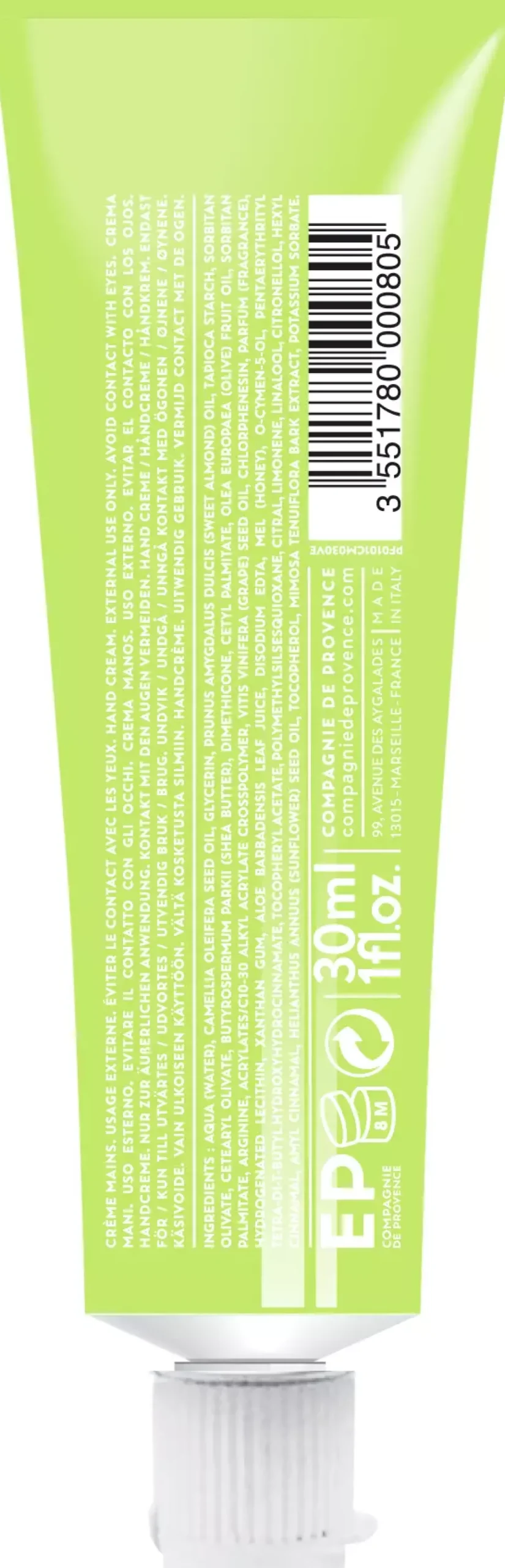 Compagnie de ProvenceExtra Pur Hand Cream Fresh Verbena 30 ml