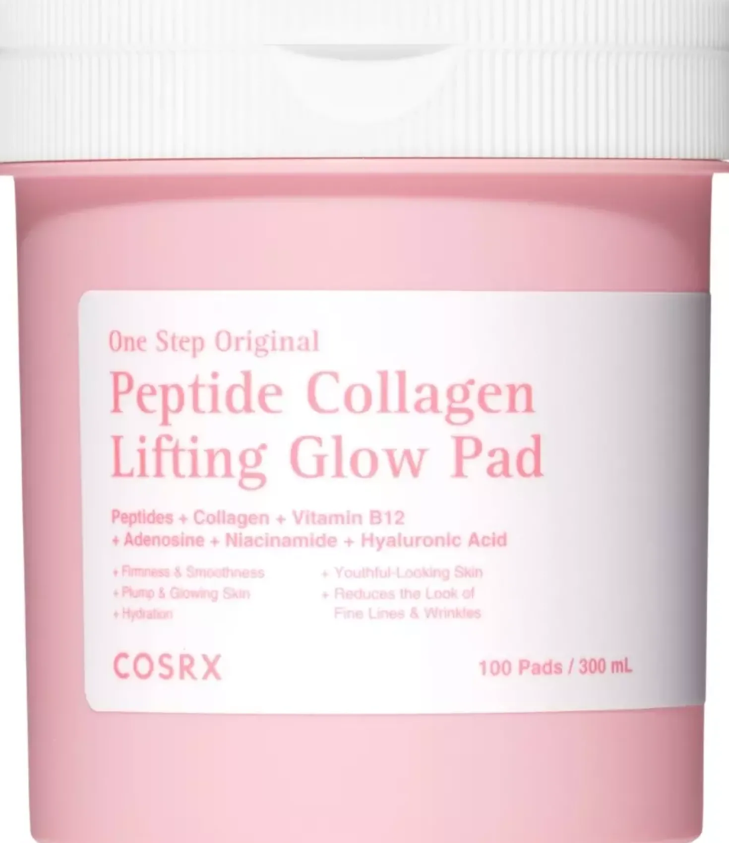 COSRX One Step Original Peptide Collagen Lifting Glow Pad 100 stk