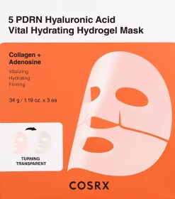 COSRX 5 PDRN Hyaluronic Acid Vital Hydrating Hydrogel Mask 34 g