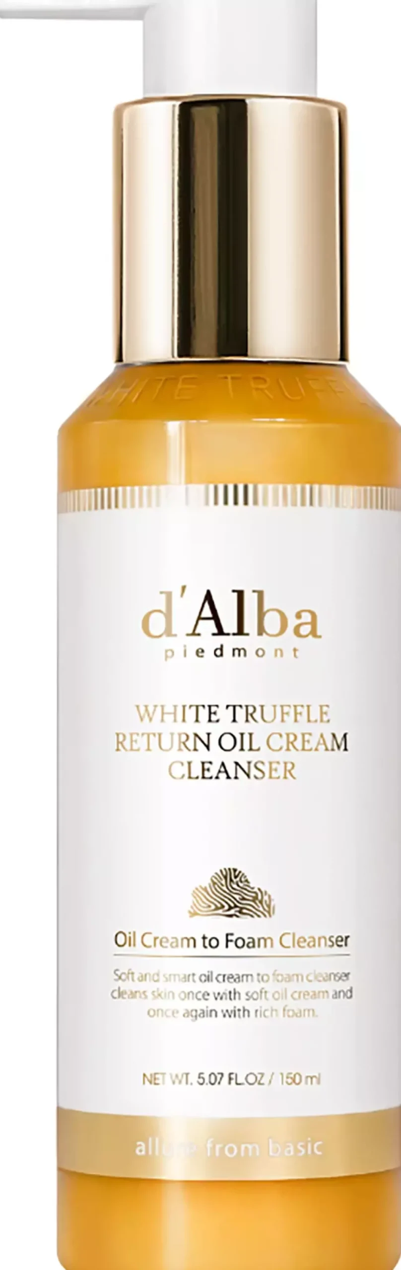 d'Alba White Truffle Return Oil Cream Cleanser 150 ml