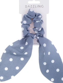 DazzlingAutumn Collection Schrunchie Tail Light Blue