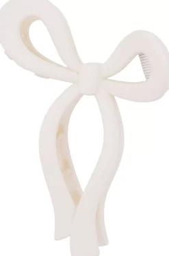 Dazzling Hair Clip Bow White