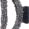Dazzling Hair Clip Glitter 9 cm Black