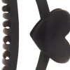 Dazzling Hair Clip Heart 13 cm Black
