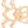 Dazzling Hair Clip Metal Heart Valentine 8 cm
