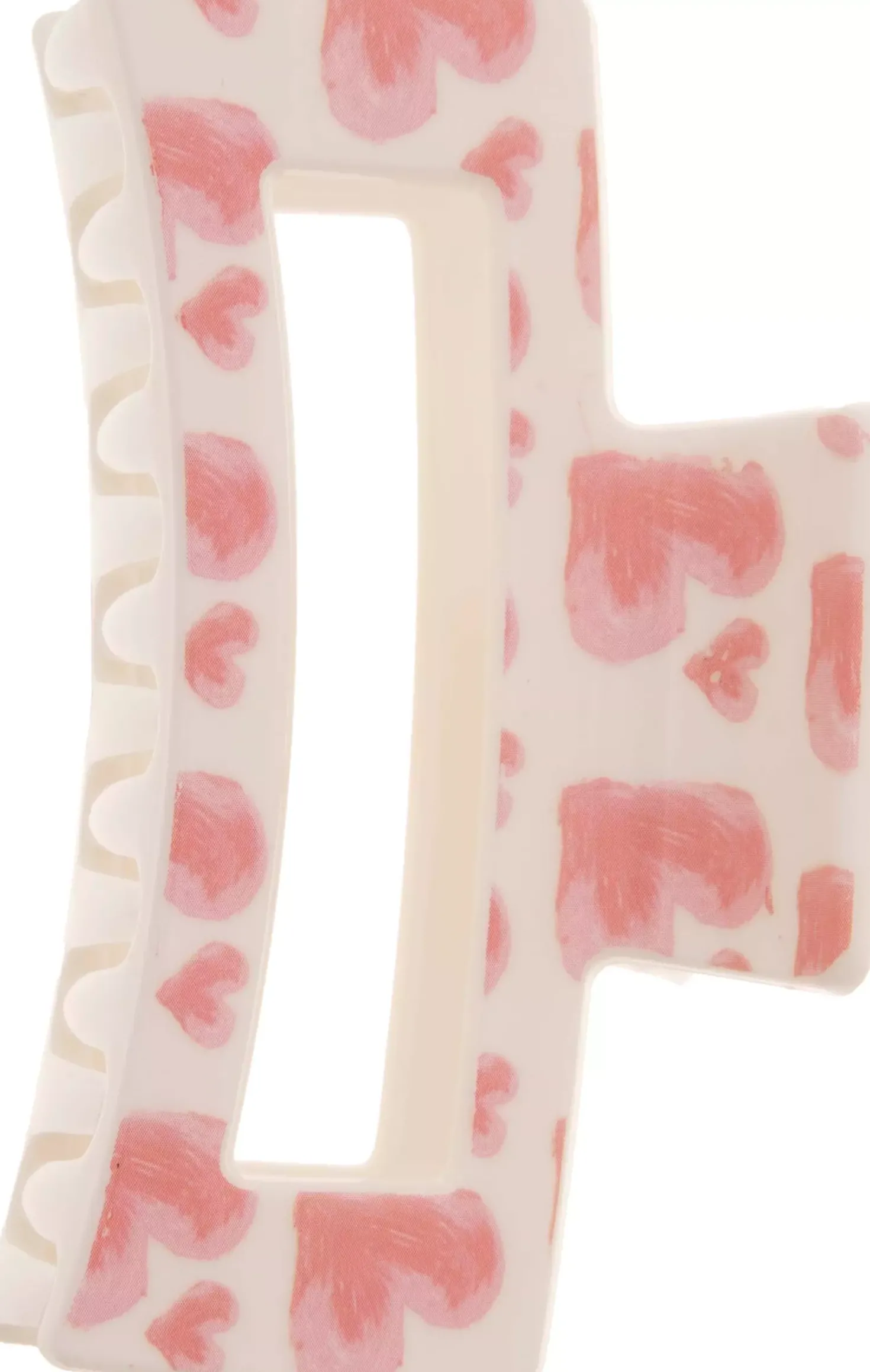 Dazzling Hair Clip Valentine White