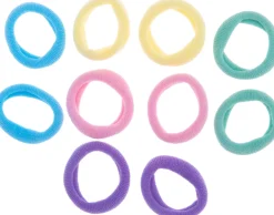 Dazzling Hair Ties Mini Soft 10-Pack Multi Pastels