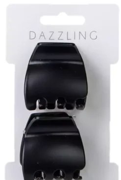 DazzlingHår 2-pack matta hårklämmor
