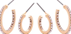 Dazzling J11 2-Pack Hoops Gold