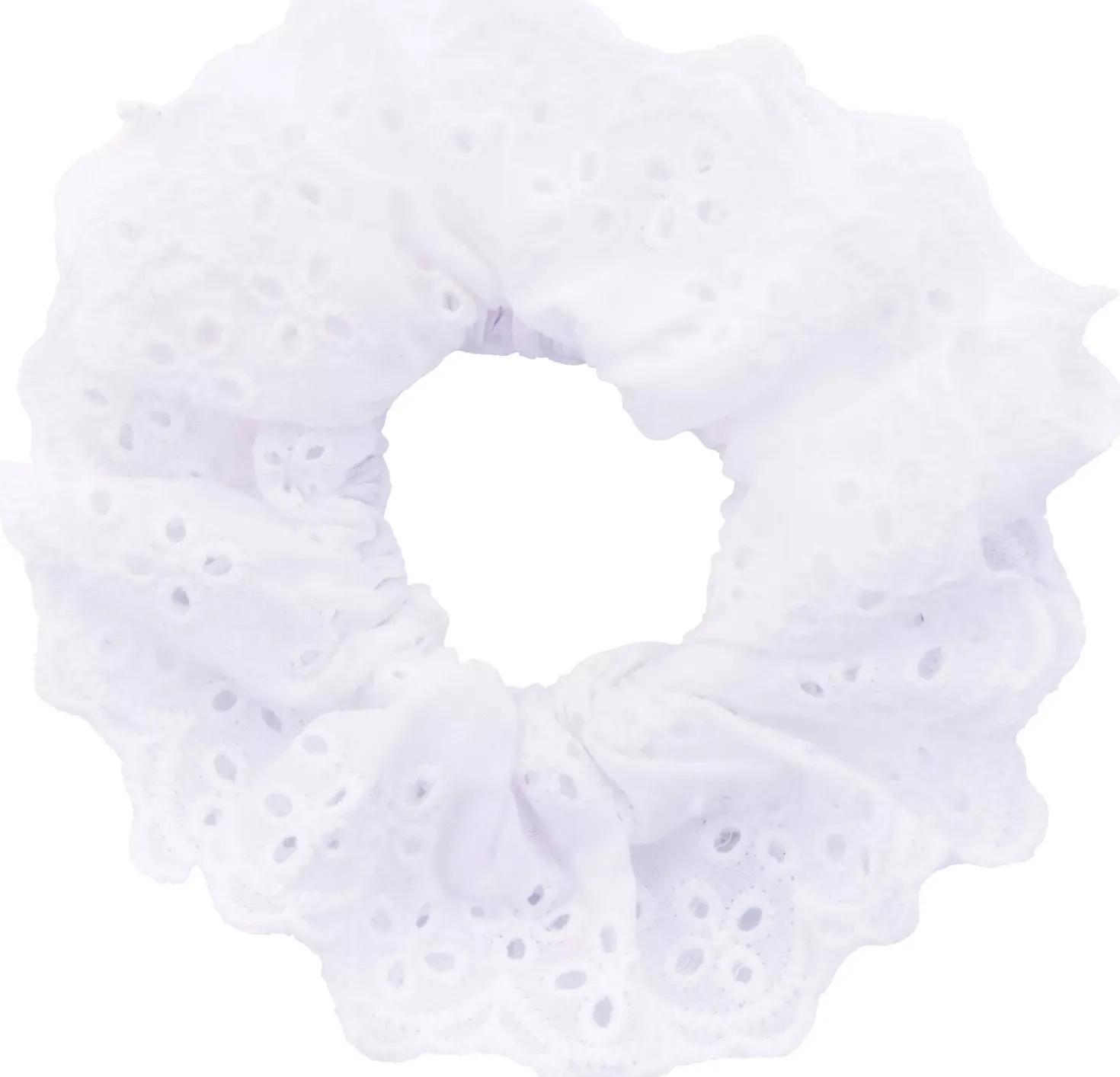 Dazzling Scrunchie Anglais White