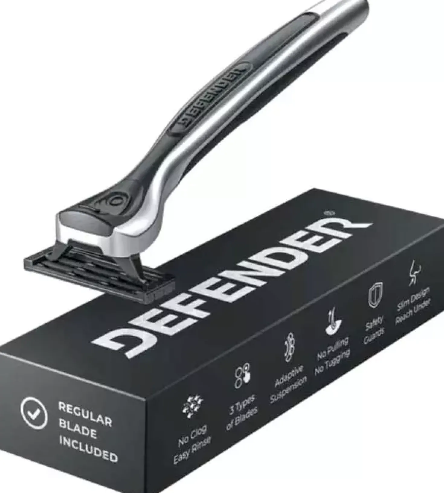 Defender Chrome Series Handle + 1 Matte Silver