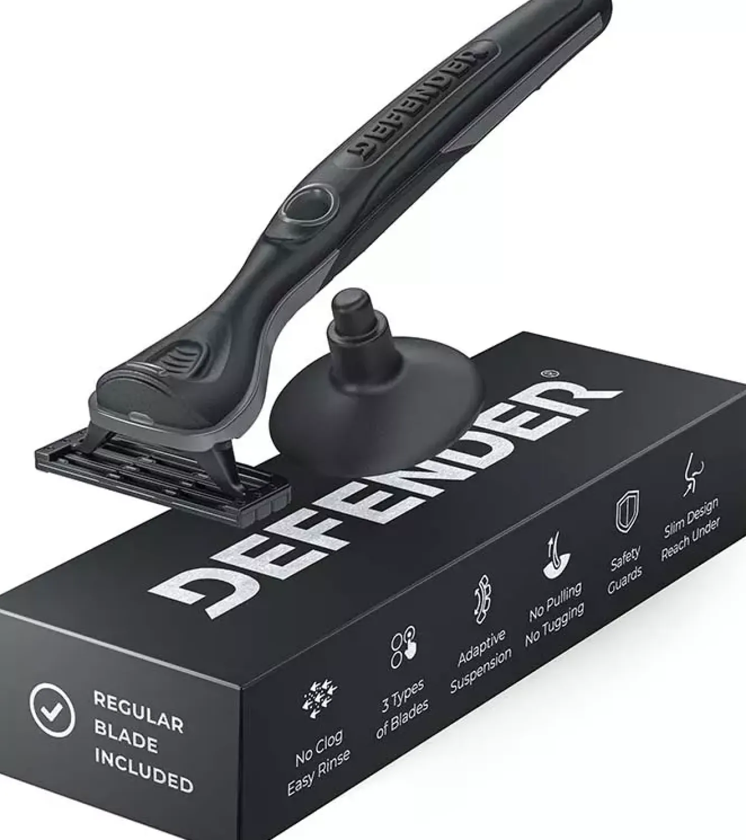 Defender SoftGrip Handle + 1 Black/Grey